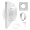 Practical Flexible Dryer Air Pipe Connector Heat Resistant Construction for Small Spaces and Improved Energy Efficiency
