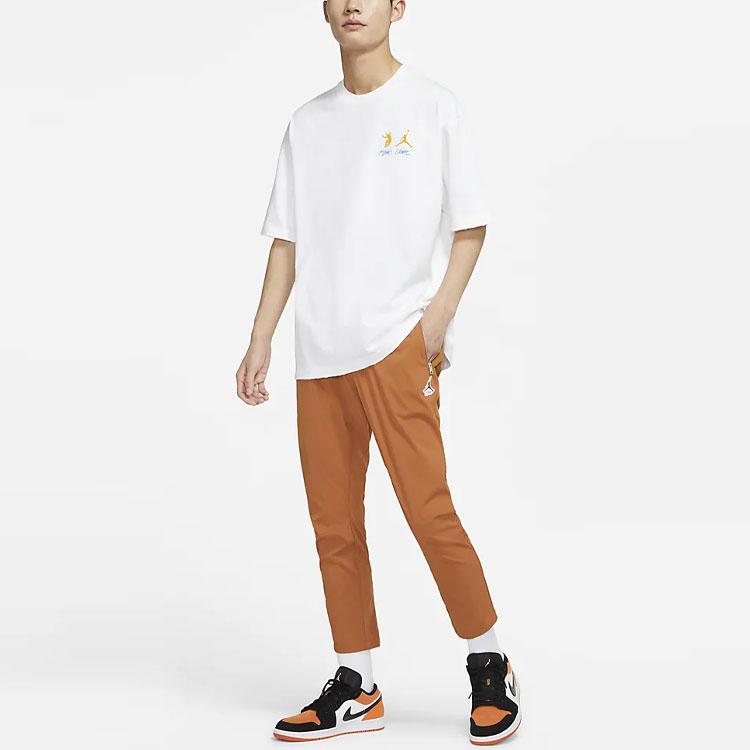 Jordan Statement Essentials Solid Color Elastic Waist Straight Leg Casual Trousers Men Bottoms Bronze DM9929-241