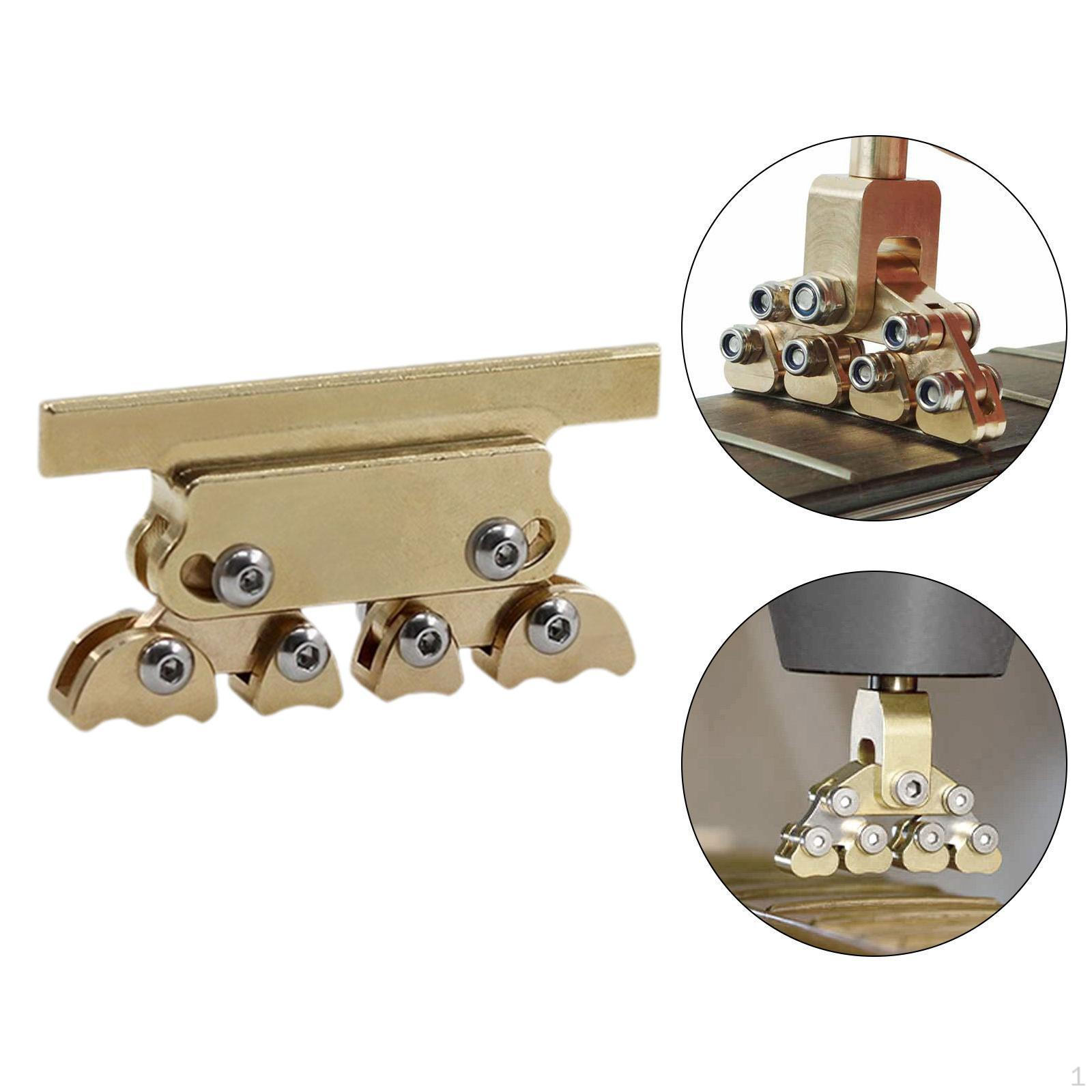 

Адаптивный пресс для ладов гитары Подходит для грифов 6-25 дюймов для акустических/бас-гитар Аксессуар Латунь Лютье