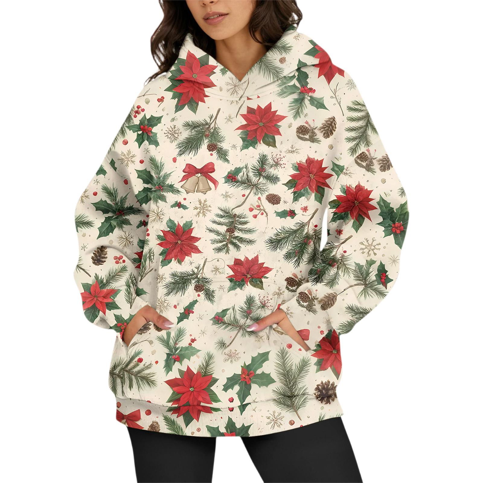 

Женские модные повседневные универсальные повседневные толстовки с круглым вырезом, топы с длинными рукавами и принтом XXXL