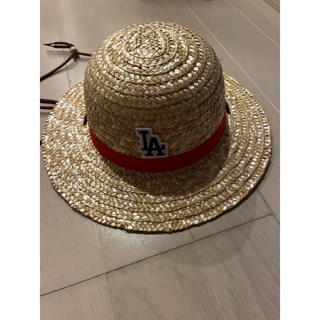Used LA Dodgers Straw Hat Straw Hat