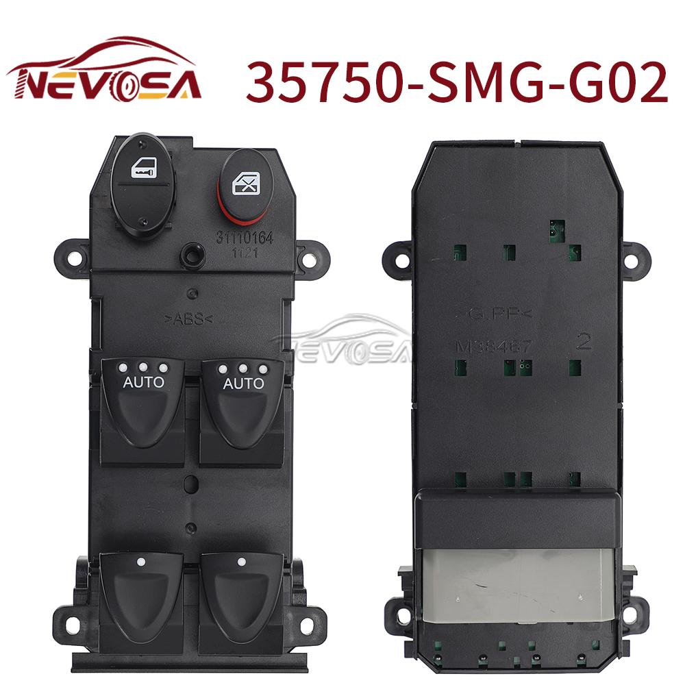 For Honda Civic 2005 2006-2011 Front Left Power Lifter Window Control Switch 2 AUTO 35750-SMG-G02 22P Front Left Hand LHD 35750-SMG-G02-M1