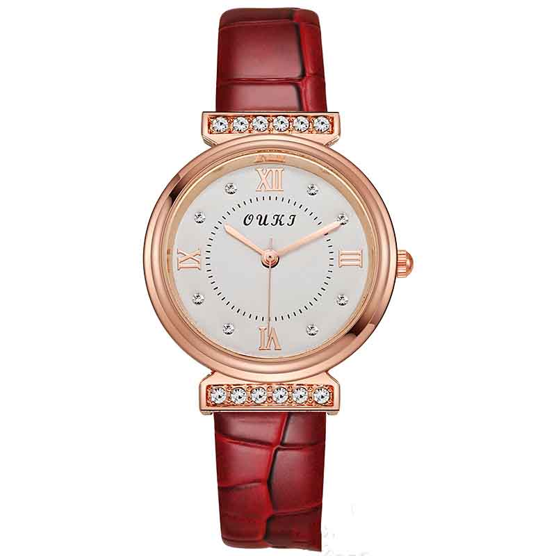 Nové módní personalizované jednoduché hodinky Set Dámské hodinky Butterfly Digital Belt Watch