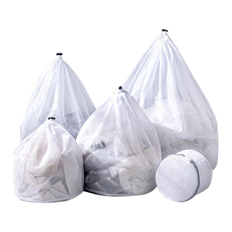 Extra Large Anti-Deformation Mesh Laundry Bag - Thick Protective Drawstring Wash Bag for Washing Machines
