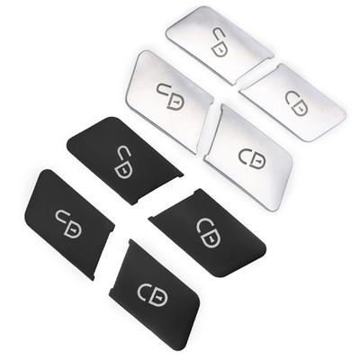 Lot de 4 Boutons de Verrouillage de Porte Autocollants Boutons de Commande de Verrouillage/Déverrouillage de Porte Conducteur pour W204 W212