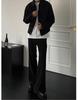 CleanFit Men's Korean-Style Short Jacket, Spring/Autumn, American Lapel Baseball, Detroit Workwear