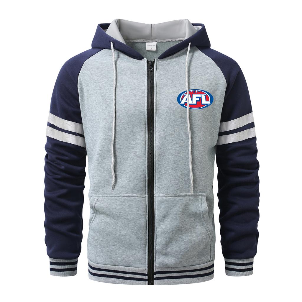 "AFL"Hoodies for Men Cardigan Zip Hoodies Hooded Pocket Sports&Outdoor Men's Fashion Hoodies & Sweatshirts Streetwear Casual  Men's Coats