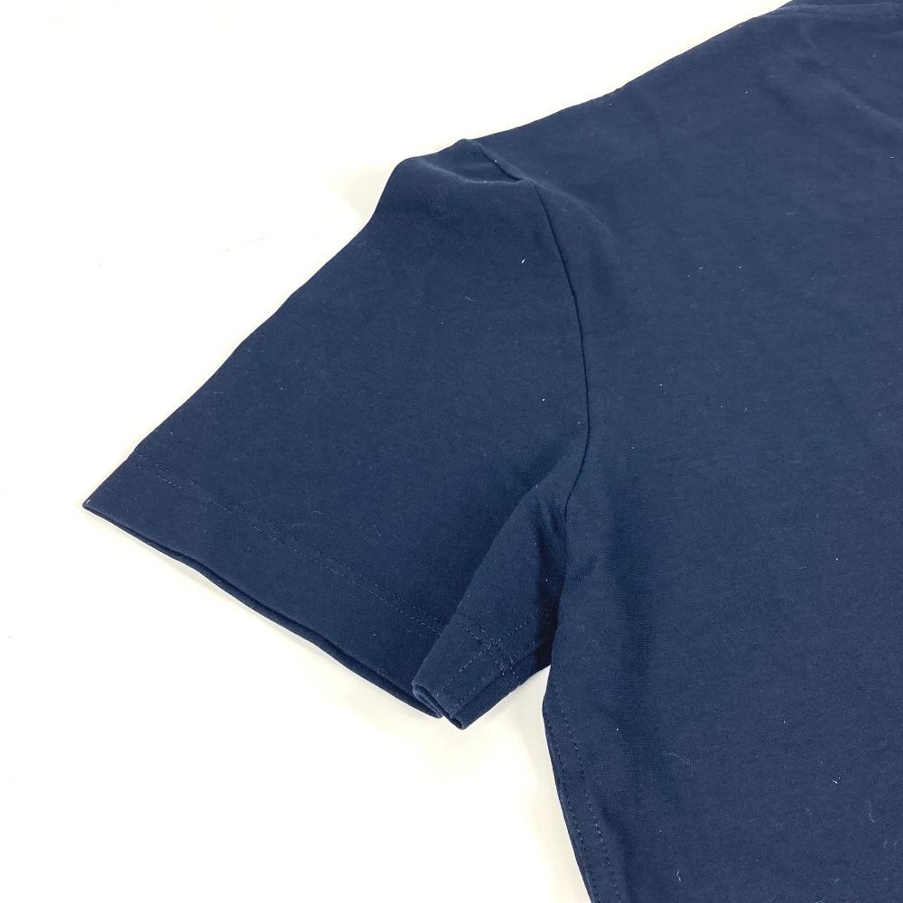 HERMES pocket apparel tops short sleeves Short sleeve T-shirt cotton Navy