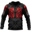 Fashion Men's Sportswear 3D Printed Viking Classic Hoodie Jacket Spring and Autumn Hoodie Hip Hop Punk Oversized Hoodies