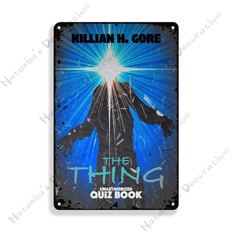 

Classic Movie Sign The Thing Retro Metal Sign Wall Decor Vintage Metal Plaque Home Club Bar Garage Metal Poster Decorative Plate 20x30cm（7.8x11.8inch）