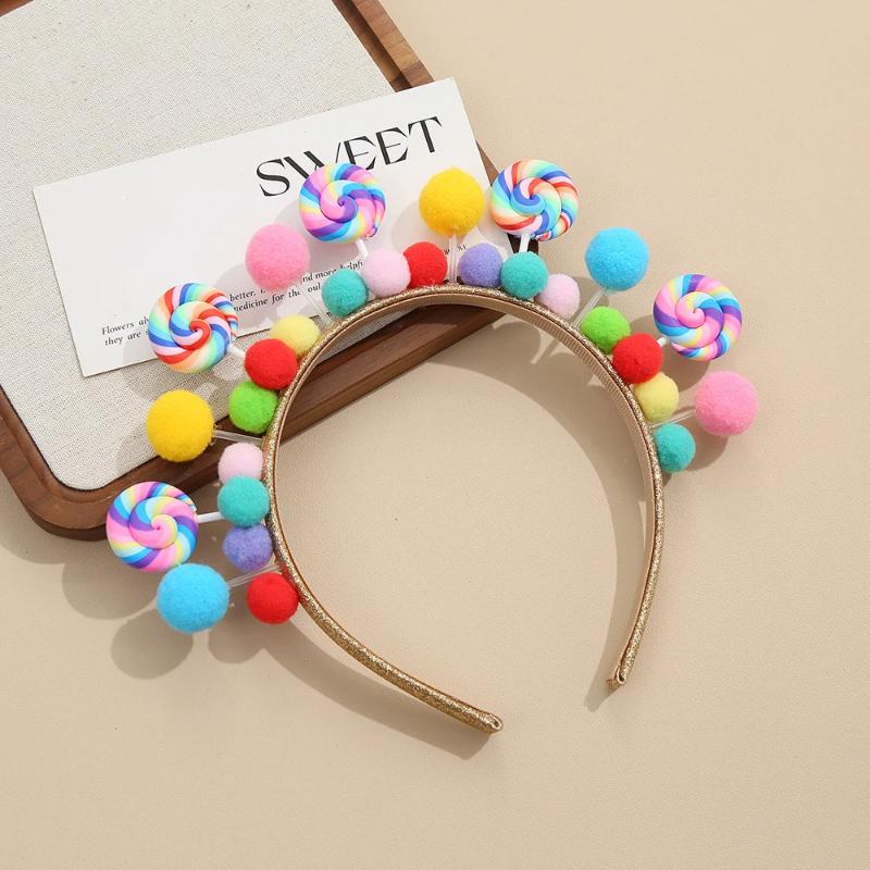 

New Cartoon Lollipop Hairband Sweet Candy Hairband Girly Heart Princess Hair Accessories A