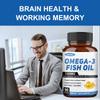 Integratore di olio di pesce Omega 3 con EPA (acido eicosapentaenoico) 650mg 90 capsule