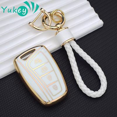 Nouvel Étui de Protection en TPU pour Clé Télécommande Fob Cover Pour Hyundai Santa Fe Grand Santa Fe 2018 IX45 EQUUS AZERA Grandeur HG Berline Genesis G80