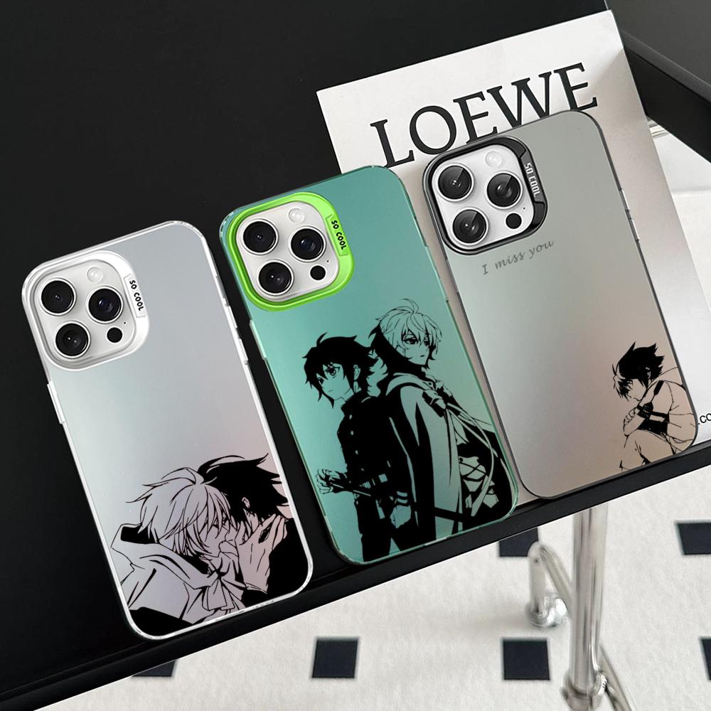 Anime Seraph of the end Yuichiro Hyakuya Phone Case For iPhone16 15 14 13 12 11 Pro Max X XR 8 7Plus Matte Shockproof Back Cover