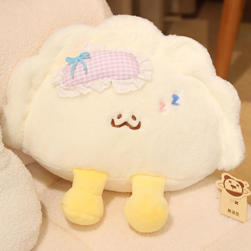 Non-Toxic 28/40Cm Cute Dumpling Plush Pillow Soft Food Stuffed Sofa Cushion Toys Comfortable Sleep Pillow Doll