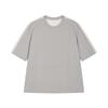 CROQUIS Men's 2026 Spring Loose Fit Round Neck Longline Short Sleeve T-Shirt