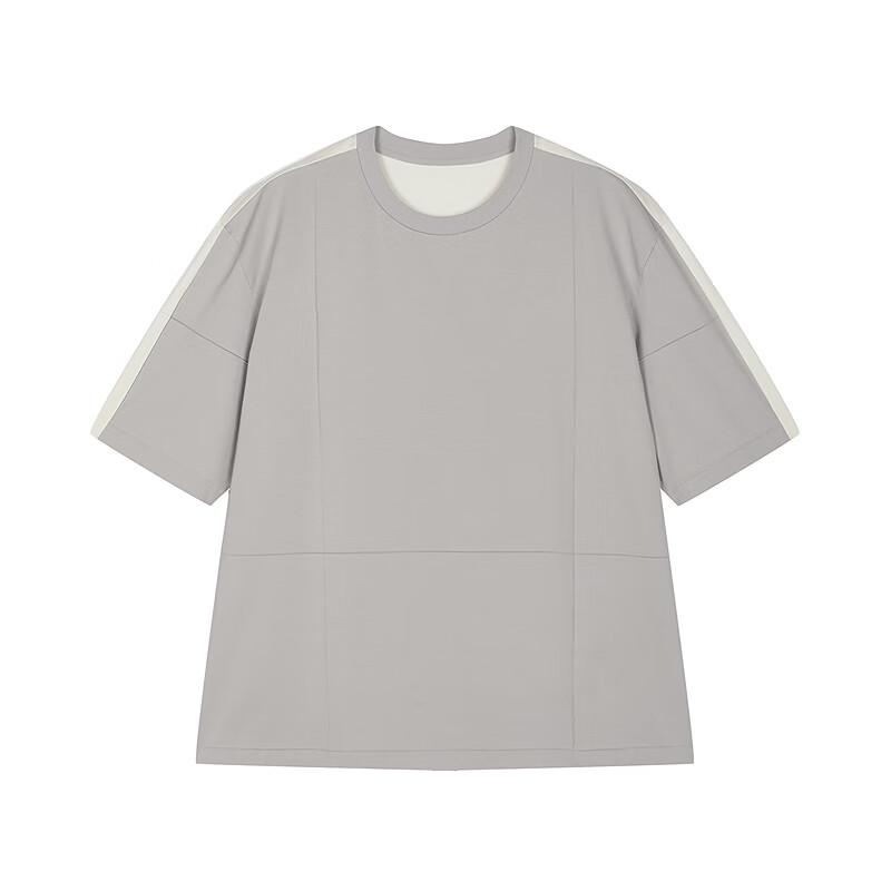 CROQUIS Men's 2026 Spring Loose Fit Round Neck Longline Short Sleeve T-Shirt