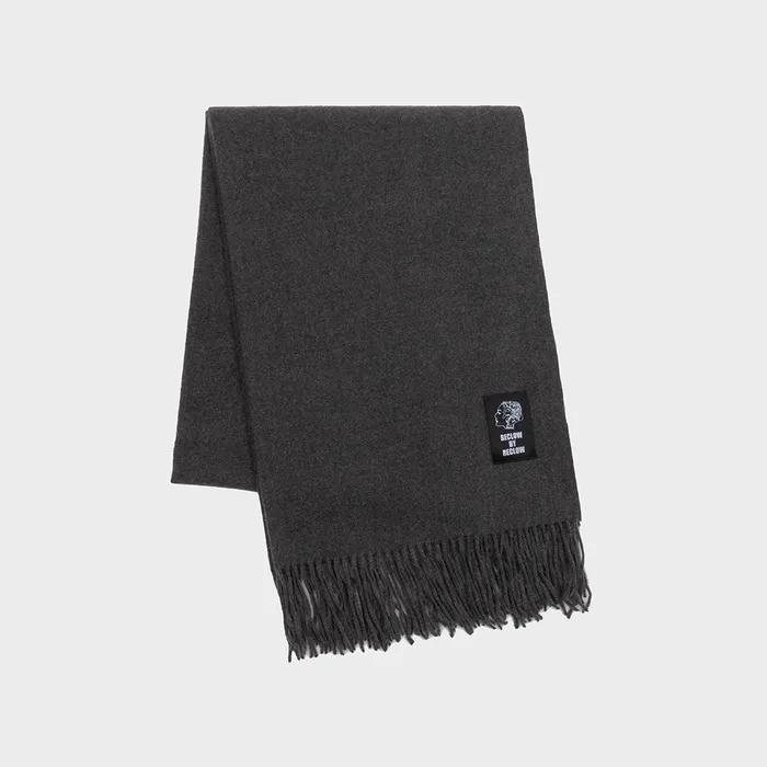 [Gift]_Plain Scarf Dark Gray