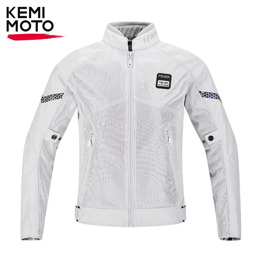 Motocikla jaka vasaras izjādēm, elpojoša, unisex
