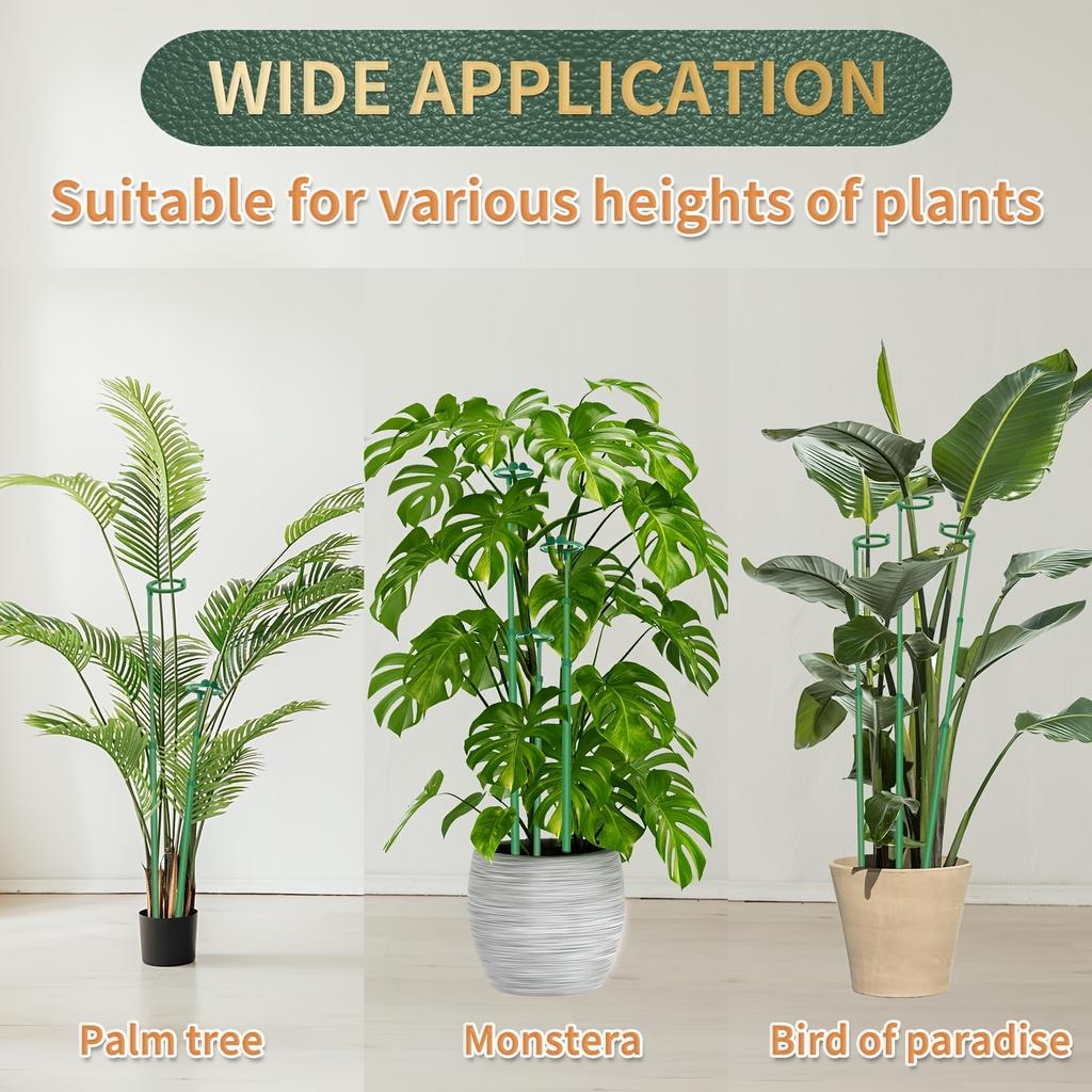 1pc Plant Flower Support Pole Climbing Plant Support Rods With Fixed Buckle For Succulent Butterfly Orchids Garden Accessories