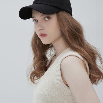 BLACK Dark Logo Ball Cap 001 Black