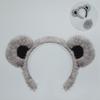 Halloween Animal Headgear Bear Ear Headband Party Stage Show Props Brown Bear Black Bear Ear Tail Suit