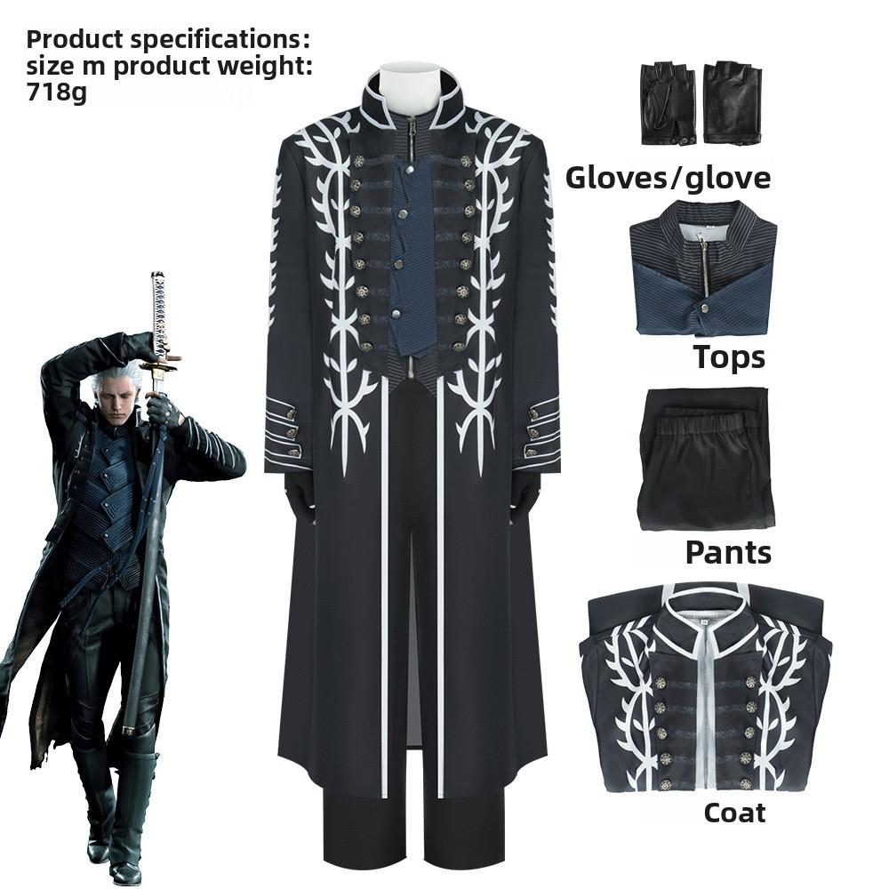 Devil May Cry 5 Vergil Street Style Cosplay Costume For Stage Shows And Parties