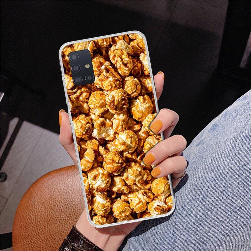 Food Fries Beer Cheese Sushi Cookie Phone Case For Samsung Galaxy A52 A32 A22 A12 A51 A31 A50S A30S A20S A10S Note 20 Ultra 10 P