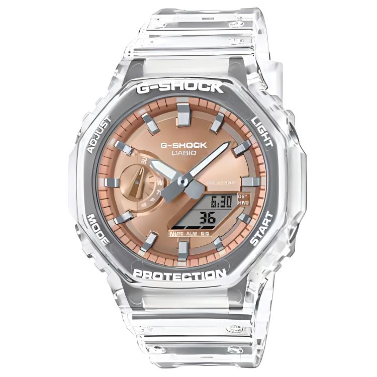 Casio 2100 Quartz Movement Resin Strap Watch Men's Watches Coffee Watch Dial GA-2100BM-7A5