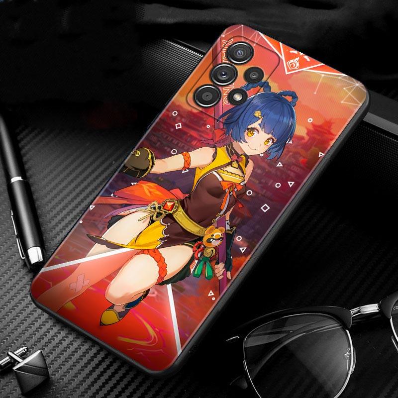 Etui na Samsung Galaxy A51 A12 A21s A71 A52 A31 A32 A02s A72 A11 A41 A22 A01 A51 5G A02 F42 Okładka Gra Genshin Impact Dziewczyna