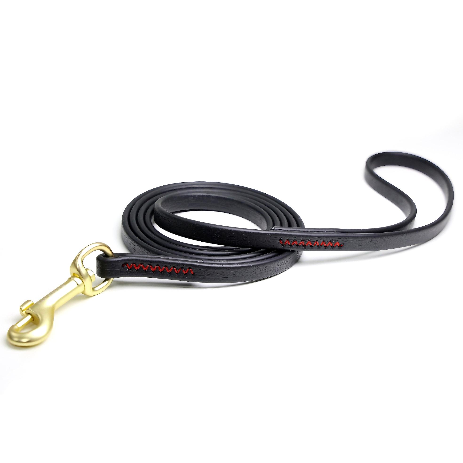 Heavy Duty Waterproof PVC Dog Leash Bite Resistant 1.5-9m Training Rope for Small Medium Large Dogs Anti-Slip Handle 7 Colors (black,S) чёрный