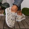 European and American Single Shoes 2024 Autumn New Letter Design Breathable and Comfortable Flat Bottom Women's Vulcanized Shoes