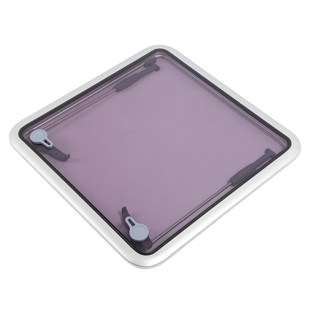 600x600mm Boat Skylights Window Square Push Out Deck Porthole Skylights Ventilation Hatch with Support Rod for Yacht