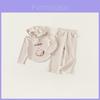 Girl Spring Cartoon Hoodie And Pants Set Made Of Polyester For Casual Wear