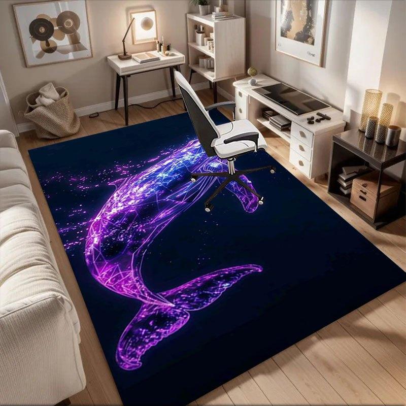 

Neon Whale Phone Case Cover for iPhone Samsung GalaxyOffice Mat Home Decor Office Desk Chair Rugs Chair Carpet for office Chair Mat Gift For 60cm by 90cm