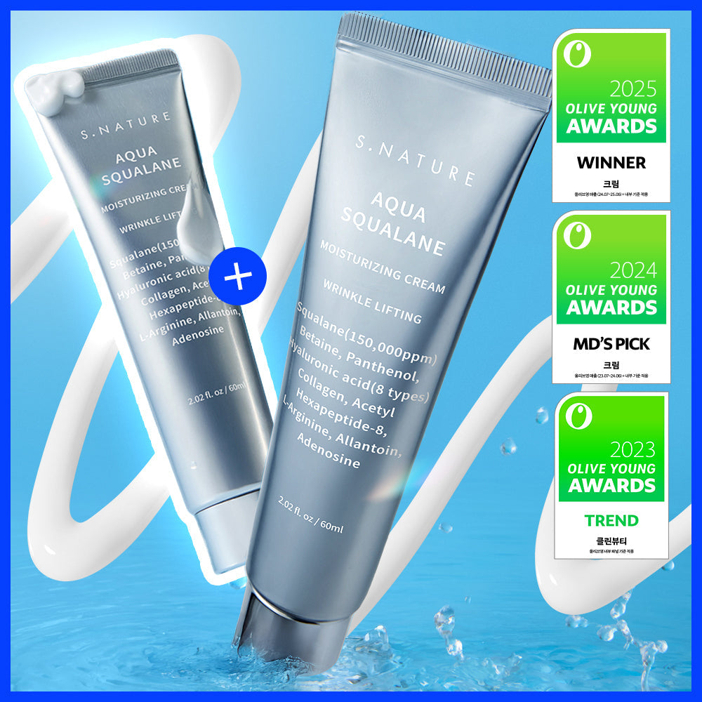 S.NATURE Aqua Squalane Hydrating Cream 60ml 2-pack
