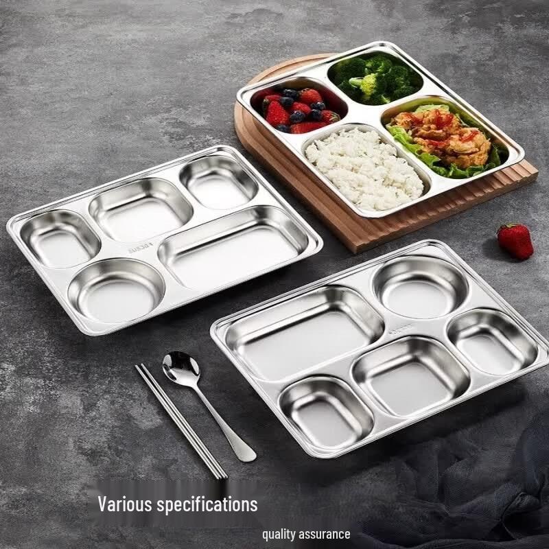777 Stainless Steel 304 Divided Lunch Tray