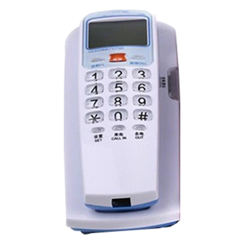 

Landline Phone with FSK/DTMF Caller, Interferences Resistant for Hotel, Office and Home Use Wall Telephones белый