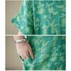 Summer New Spot Retro Flower Literary Women Temperament Knee-length Mid-length Dresses