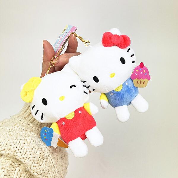 Sanrio Kitty Mimmy Nico Plush Mascot Keychain (L)