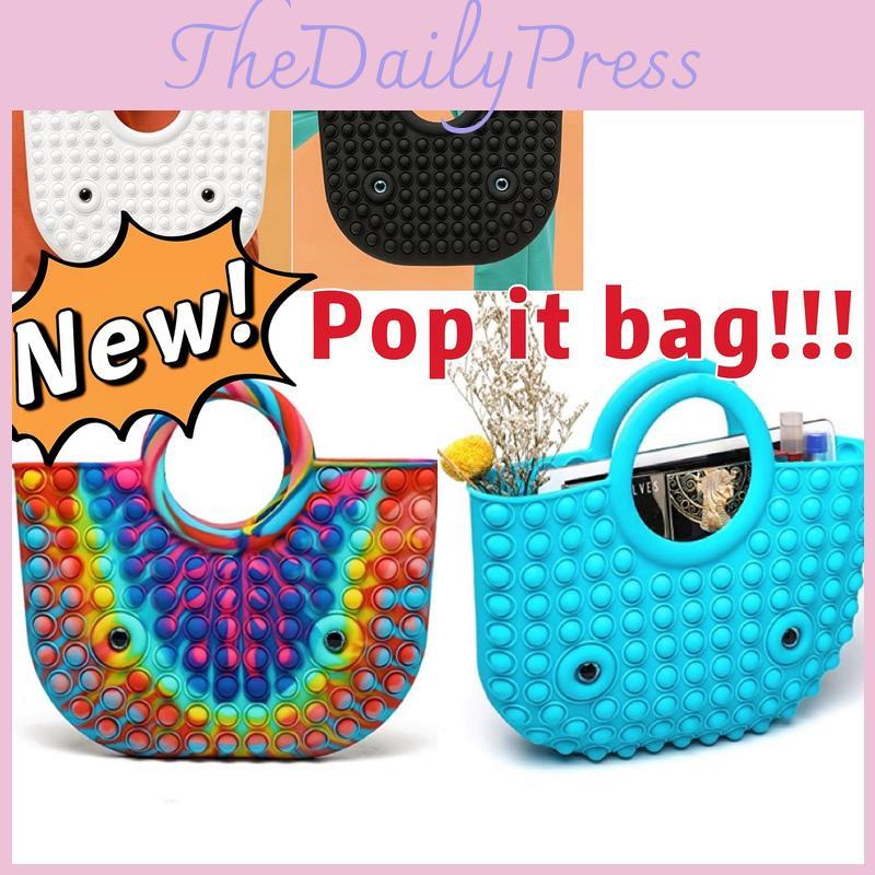 Big Size Pop It Popit Handbag Fidget Toy For Ultimate Stress Relief And Focus Enhancement
