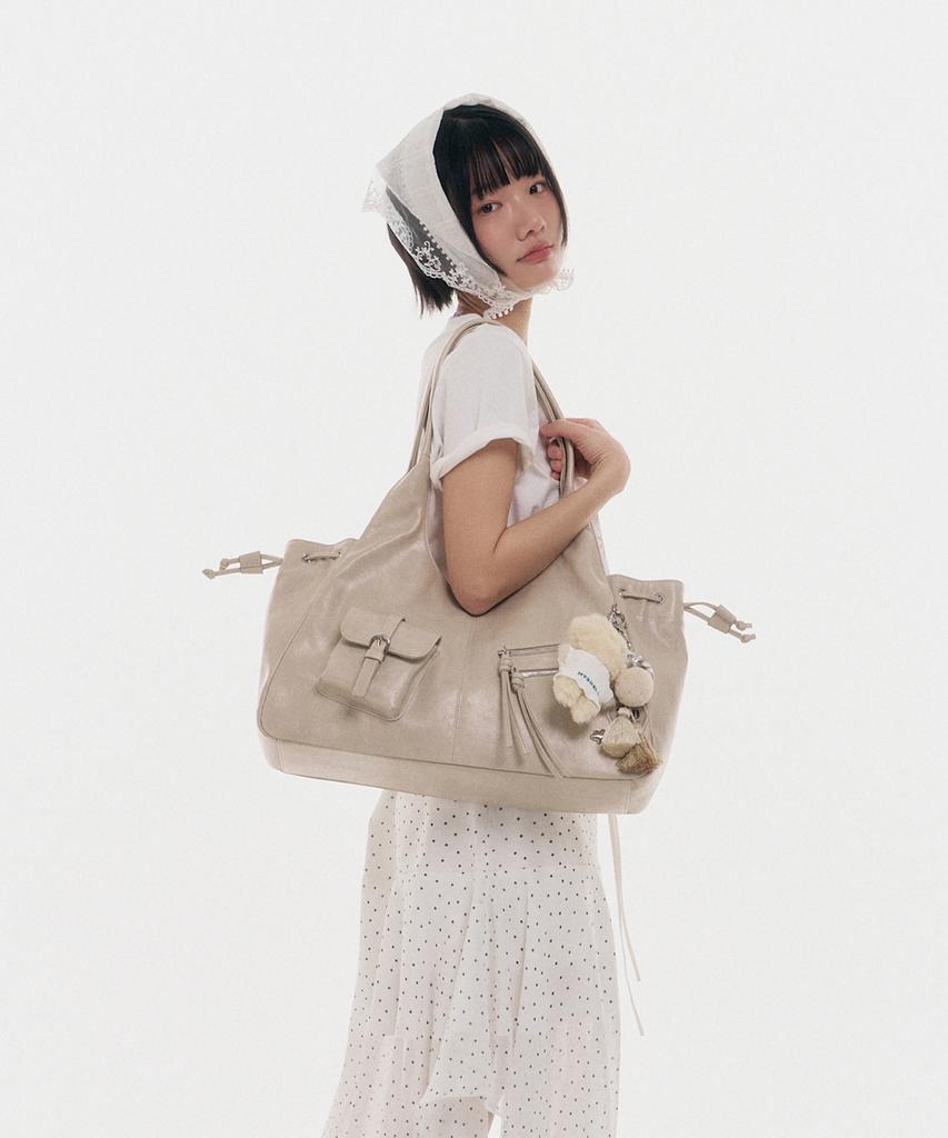 Myshell Pokey Asymmetrical Pocket Shopper Bag_30782Sh