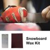 snowboard Scrapper wax kit Stainless Steel Snowboard Waxing Tool for Removing Excess Cooled Wax Ski Snowboard Accessories