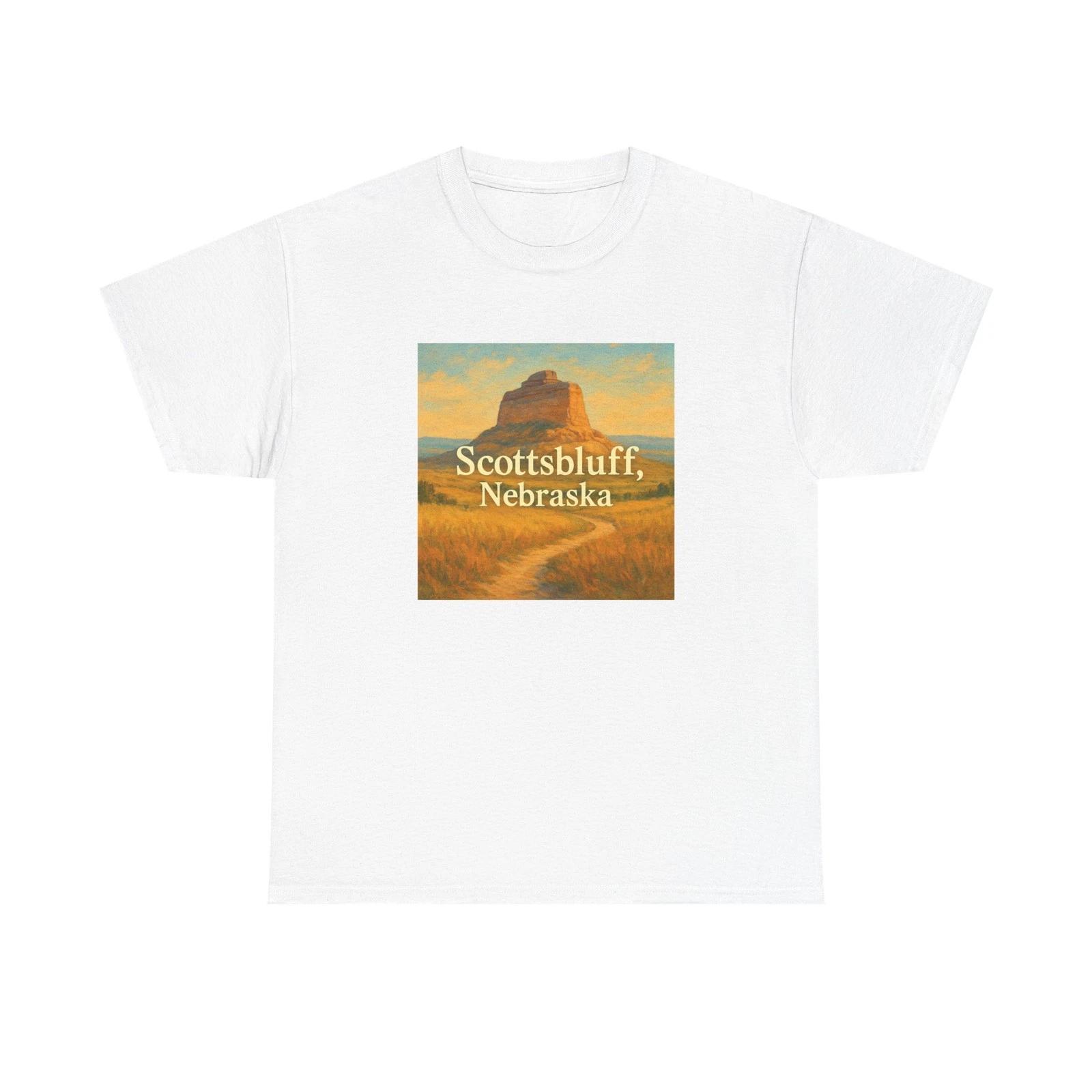 

Unisex Adult T Shirt Scottsbluff Nebraska Monument View L