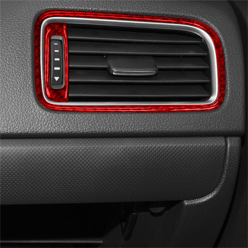 For Volkswagen Jetta 2011 2012 2013 2014 ABS Carbon Fiber Car Center Control Interior Decoration Sticker Car Accessories