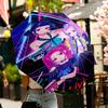 Ombrello KPop Demon Hunters con Stampa Apertura/Chiusura Automatica - Design Pieghevole Portatile - Uso Quotidiano per Viaggi/Outdoor - Regalo per Compleanno