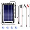 POWOXI Upgraded Solar Trickle Charger 12V Portable Waterproof Solar Panel Trickle Charging Kit for Marine and More 7.5W Maintainer, Cars, Automobiles,