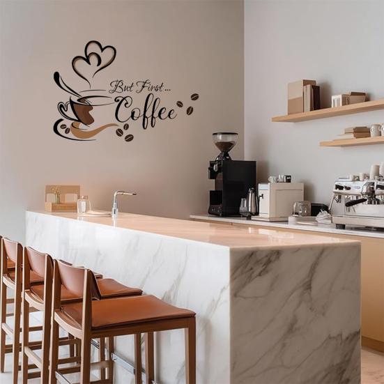 Kitchen Quotes Wall Sticker Removable PVC Wall Art Sign Peel And Stick Wall Decals for Dining Baking Room Bar Restaurant Home Decor