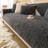 Modern Fashion Super Soft Long Plush Sofa Towel Winter Thick Anti-slip Universal Sectional Sofa Cover Quilted Velvet Couch Cover