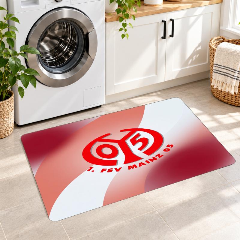 Flannel Kitchen Mat Mainz FC Soft Area Rug Non Slip Floor Carpet Home Decoration